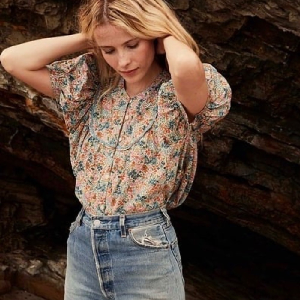 Doen x Liberty of London Brenna Blouse in Size XXL